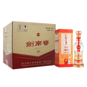 剑南春老酒 52度 500ml4瓶 整箱装 浓香型白酒